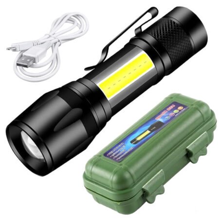 Mini LED Flash Light Tourch Rechargeable